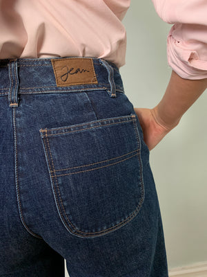 Pre-loved APC denim wide leg jeans W28"