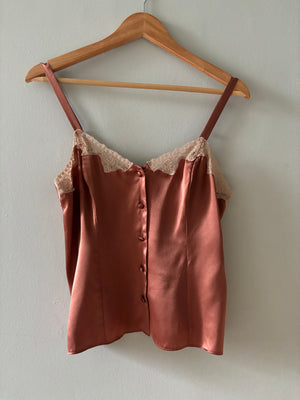 Vintage silk satin camisole UK8-10