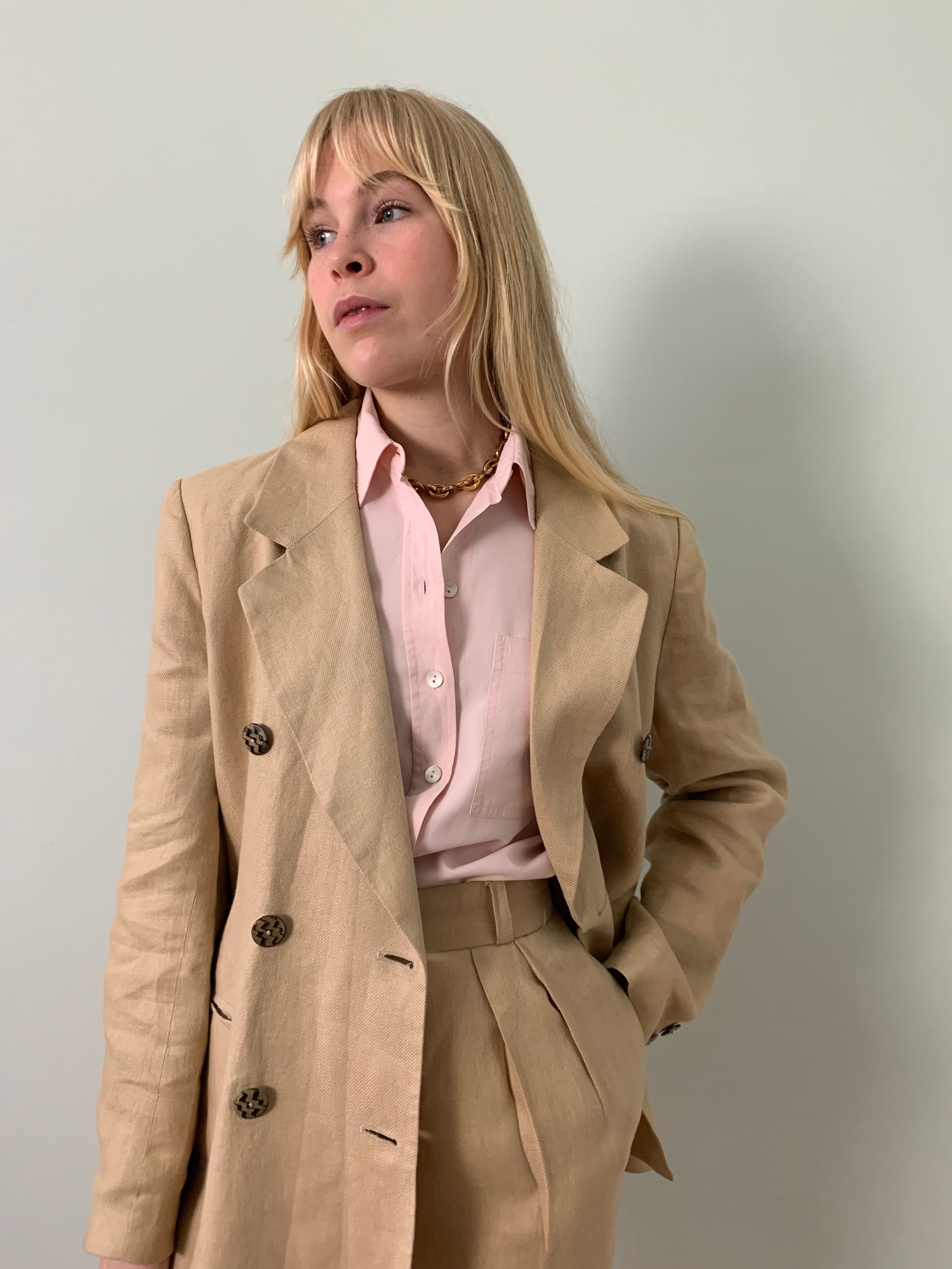 Vintage silk Jaeger LOVE blouse 36