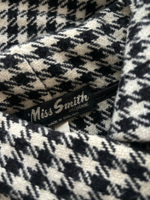 Vintage Miss Smith check cape coat