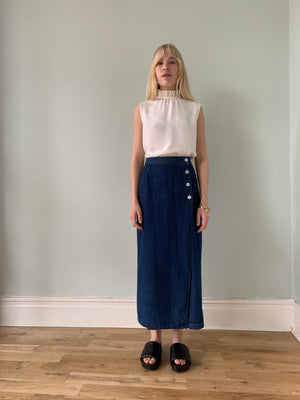 Vintage California Influence denim skirt UK 10/11