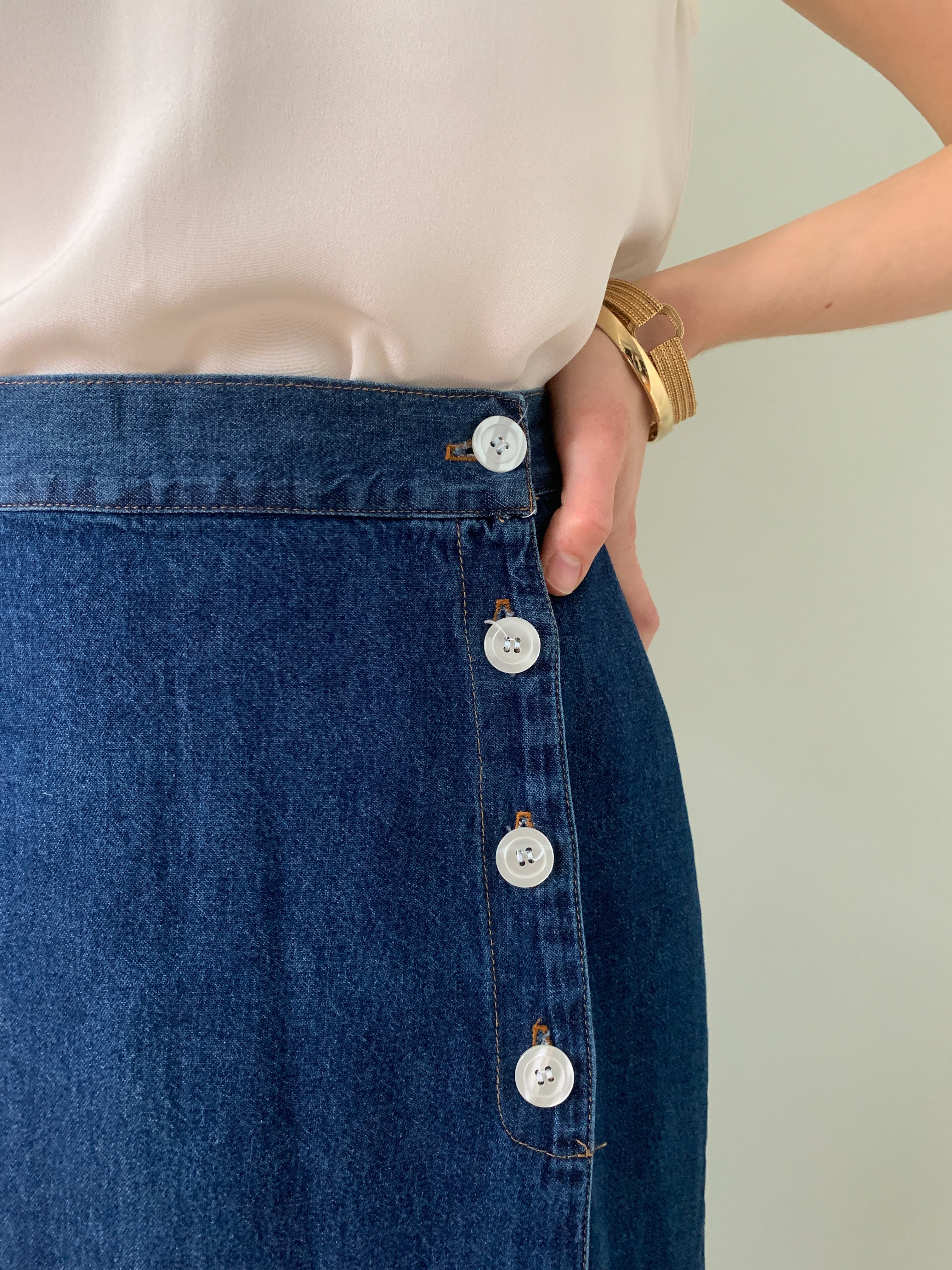 Vintage California Influence denim skirt UK 10/11