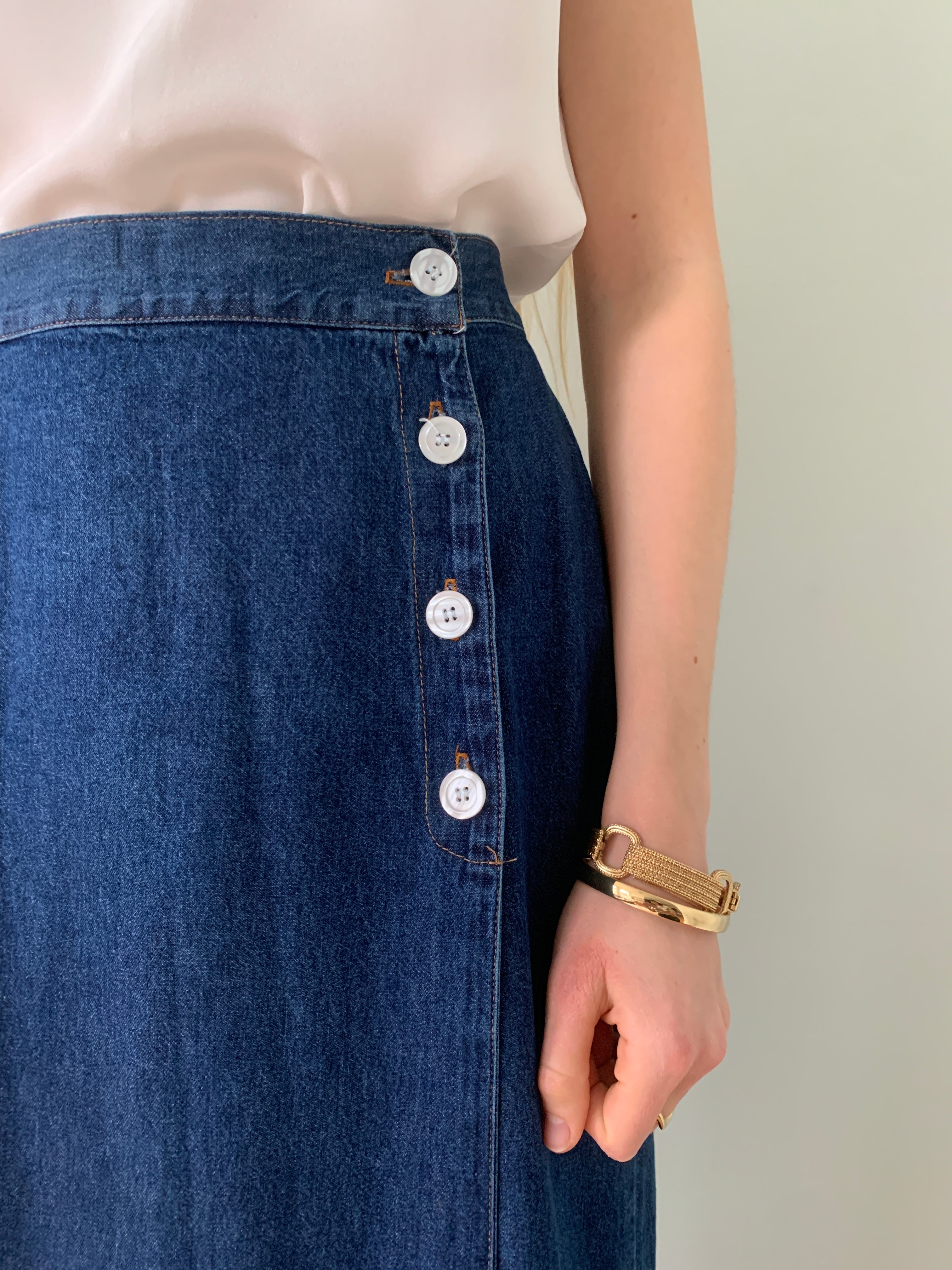 Vintage California Influence denim skirt UK 10/11