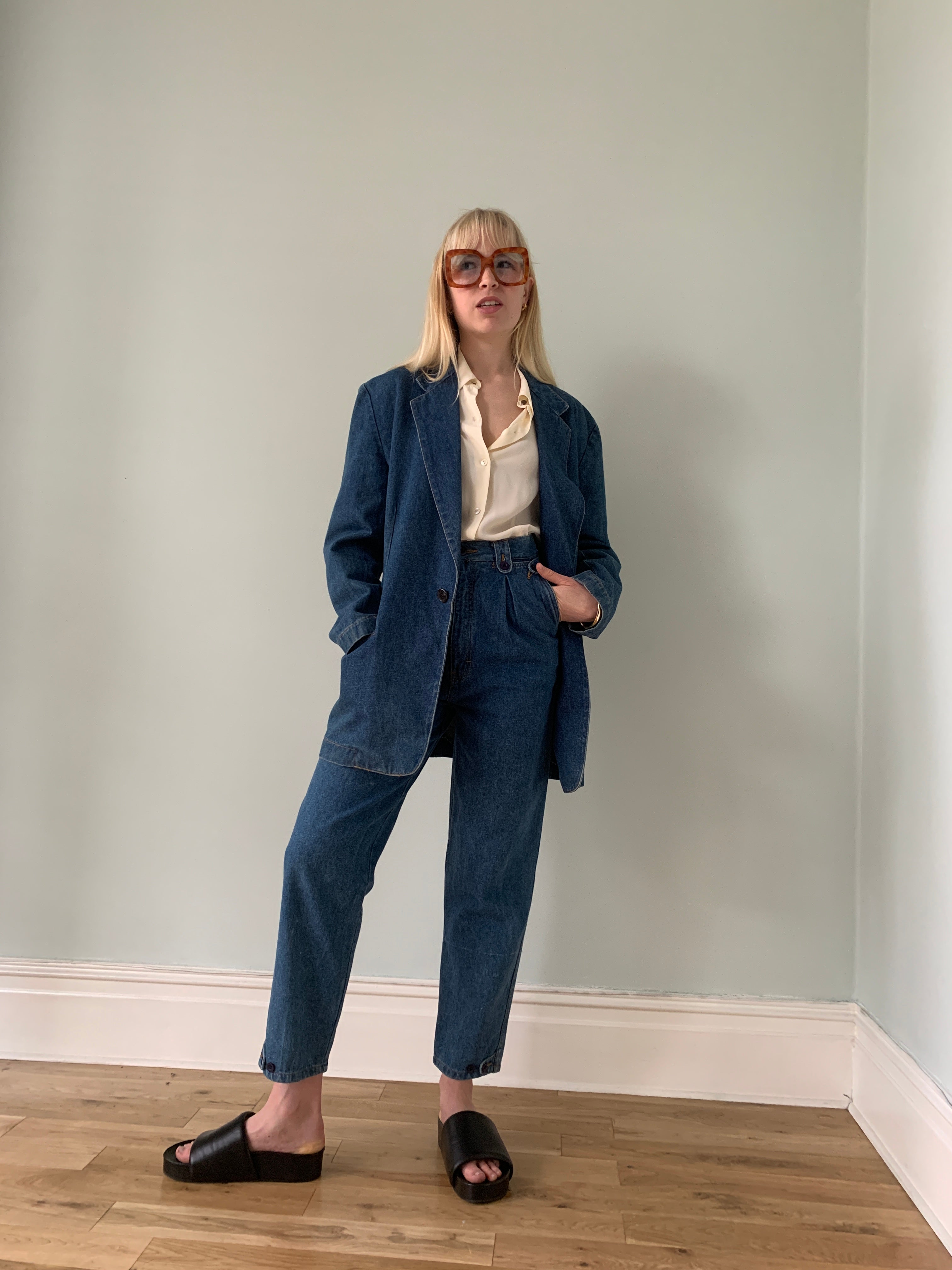 Vintage DKNY denim blazer UK 8-12