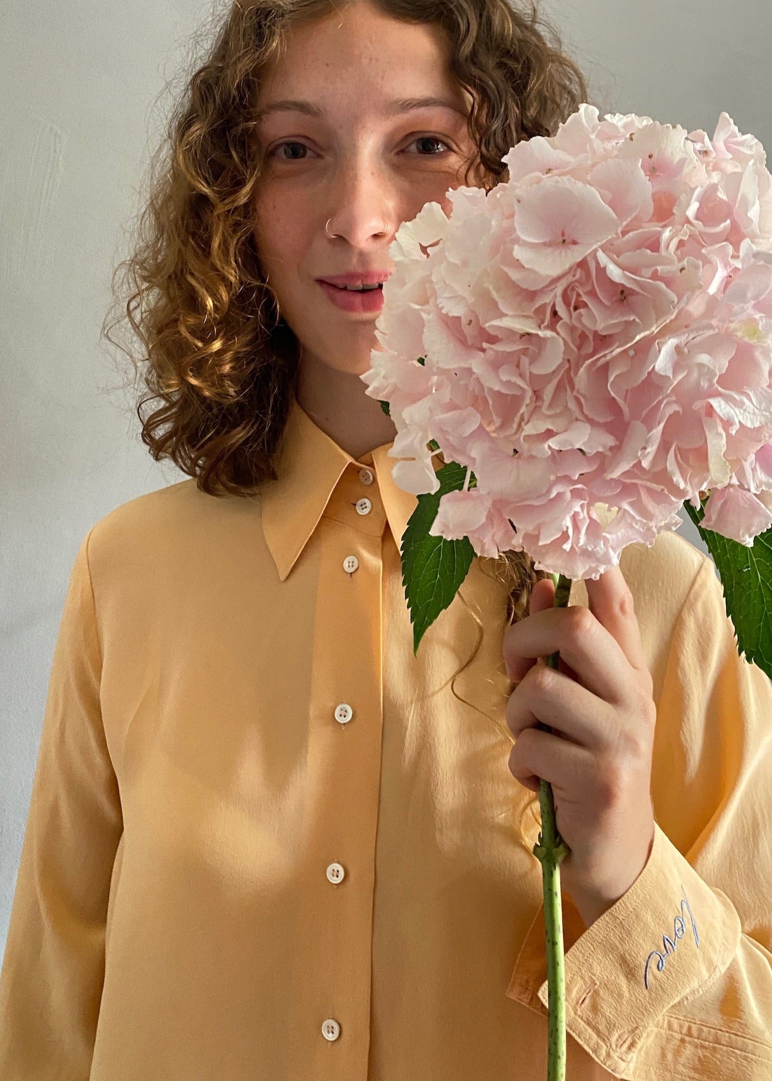 Vintage embroidered blouse LOVE 22