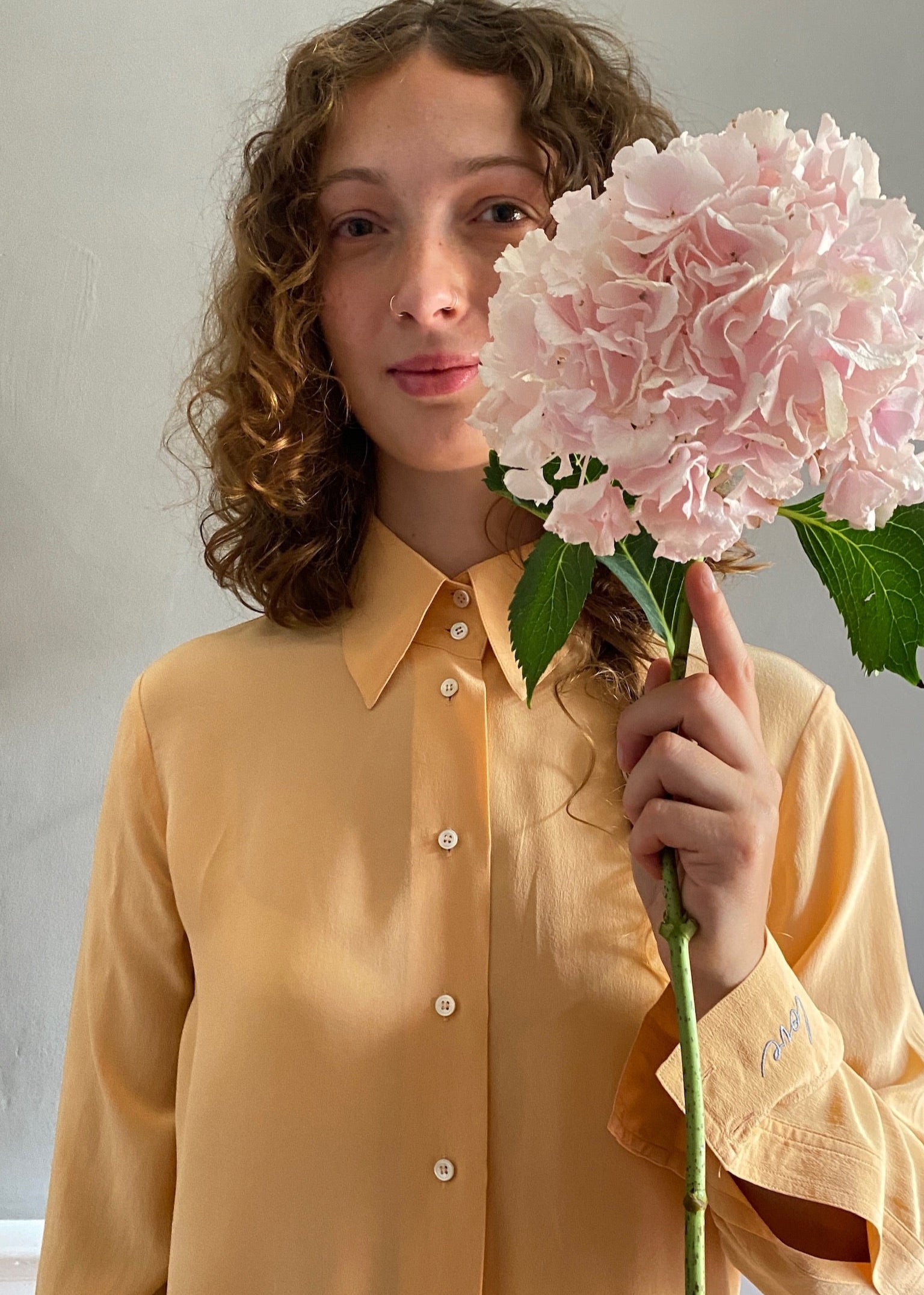 Vintage embroidered blouse LOVE 22