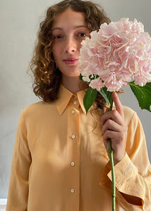 Vintage embroidered blouse LOVE 22