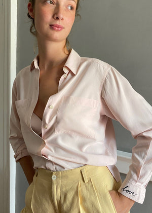 Vintage silk Jaeger LOVE blouse 36