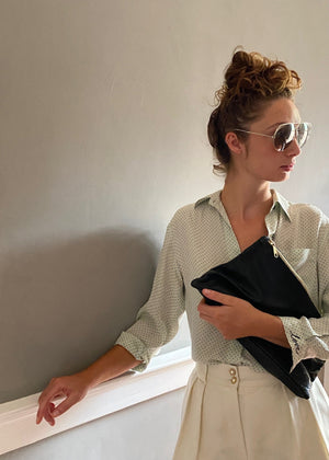 Vintage polka dot  blouse LOVE 34
