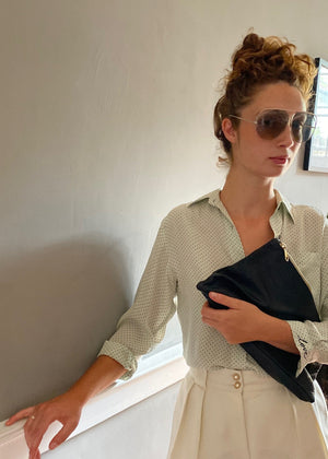 Vintage polka dot  blouse LOVE 34