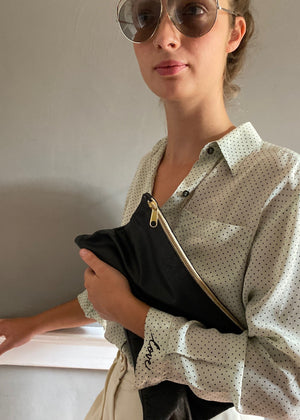Vintage polka dot  blouse LOVE 34