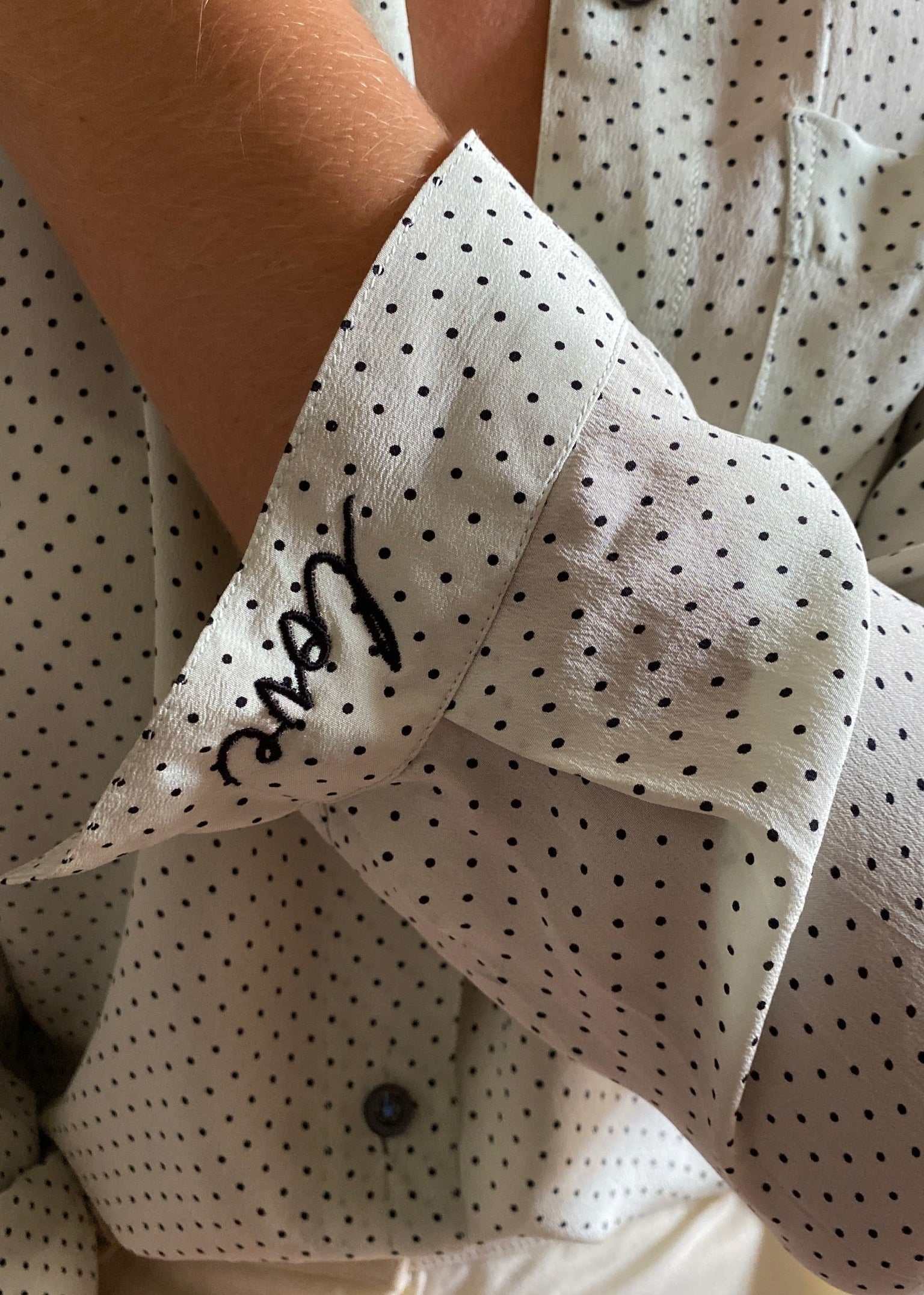 Vintage polka dot  blouse LOVE 34