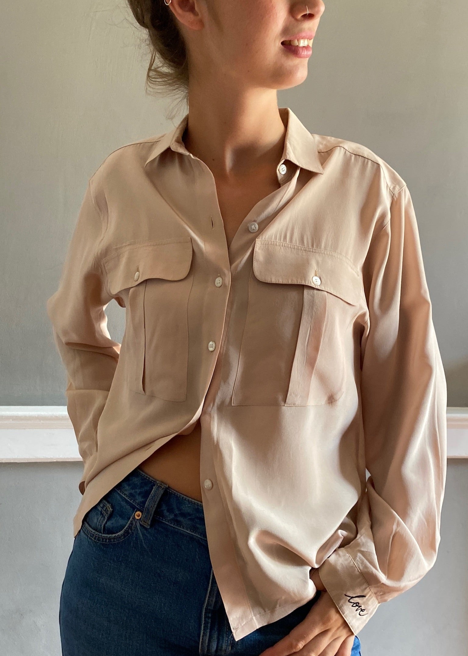Vintage Escada LOVE blouse 32