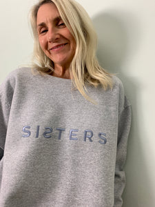 SISTERS embroidered sweatshirt medium S017