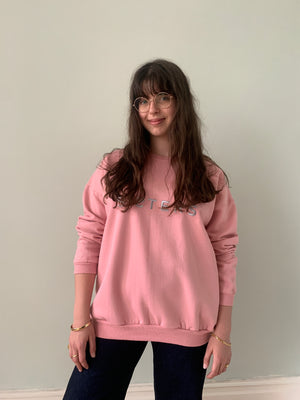 SISTERS embroidered sweatshirt LARGE SS105