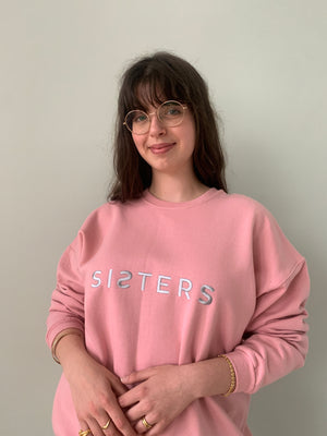 SISTERS embroidered sweatshirt LARGE SS105