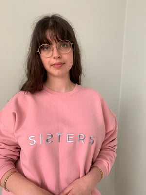 SISTERS embroidered sweatshirt LARGE SS105