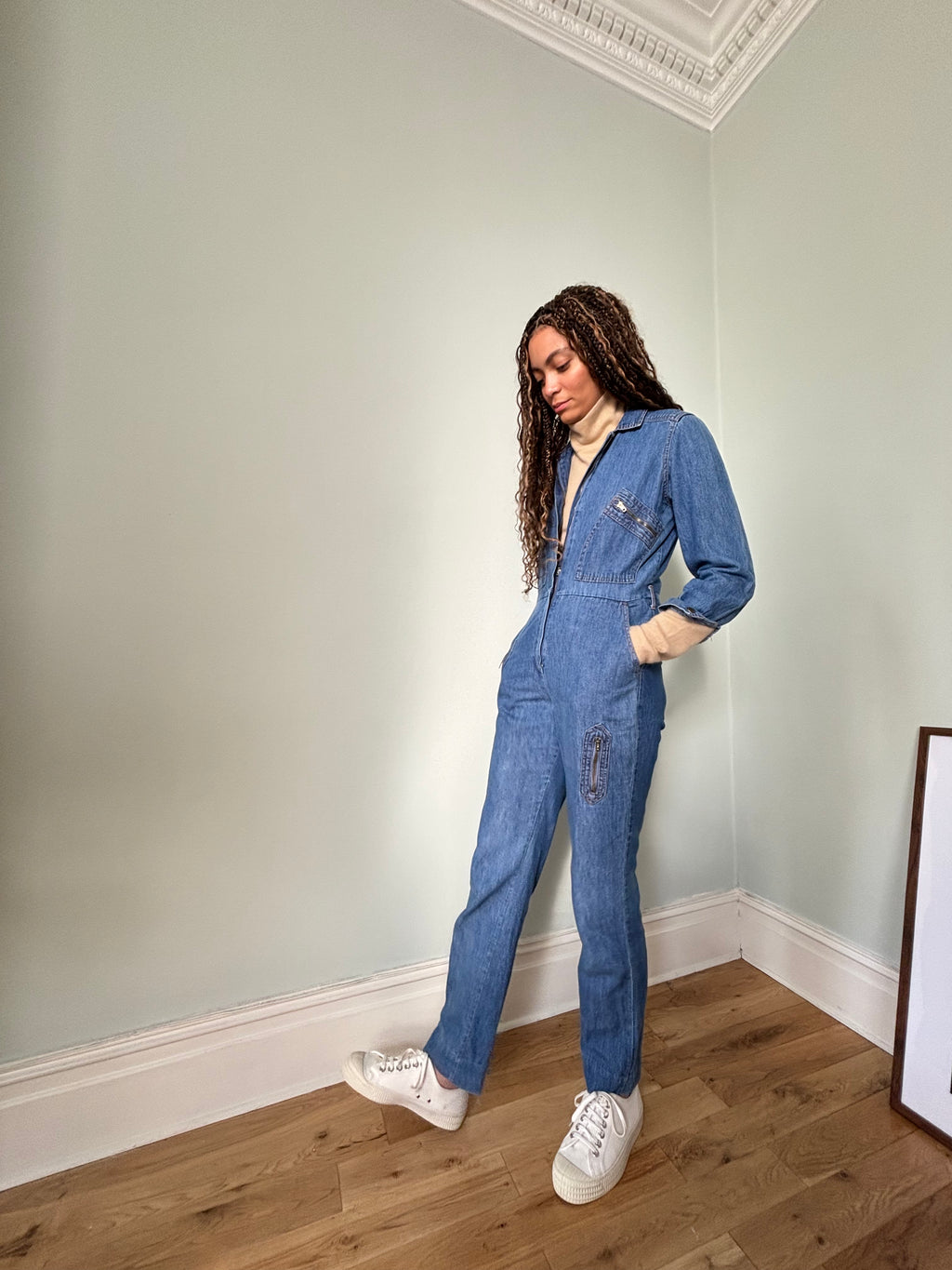 Vintage denim boiler-suit by Bullit