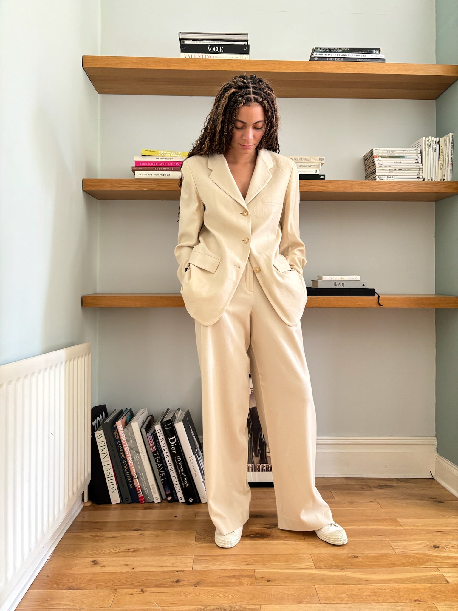 Vintage Nicole Farhi wool cashmere suit