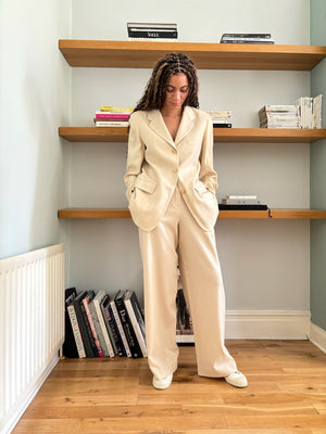 Vintage Nicole Farhi wool cashmere suit