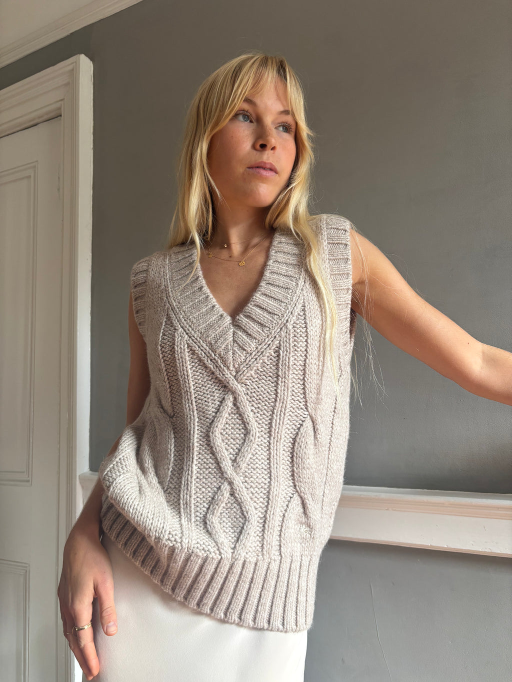 Vintage Burberry knit vest