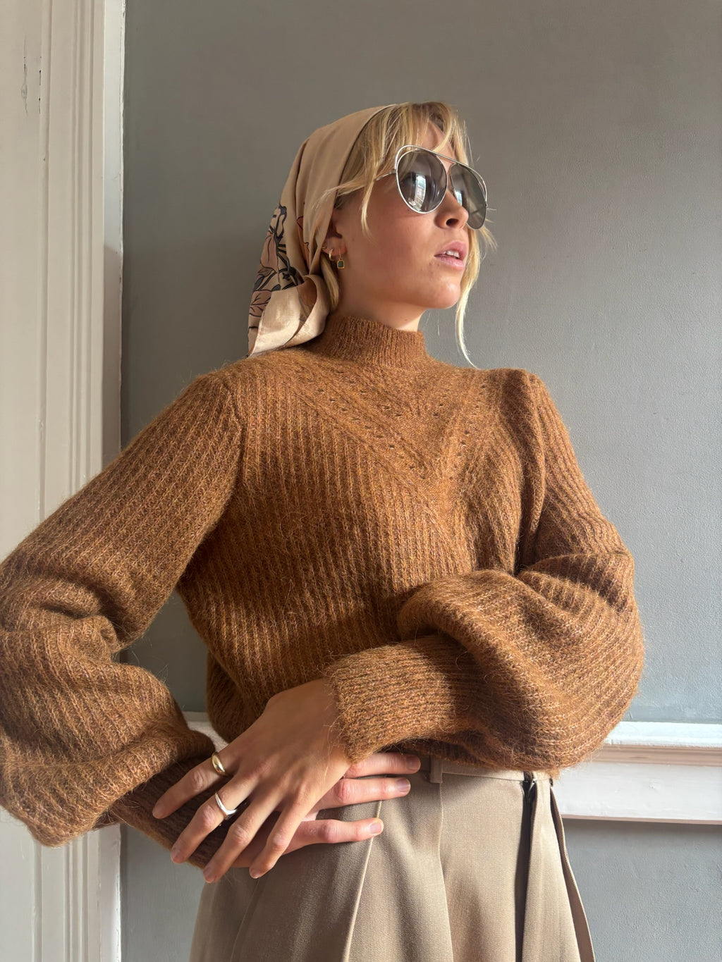 Pre-loved mohair mix knit