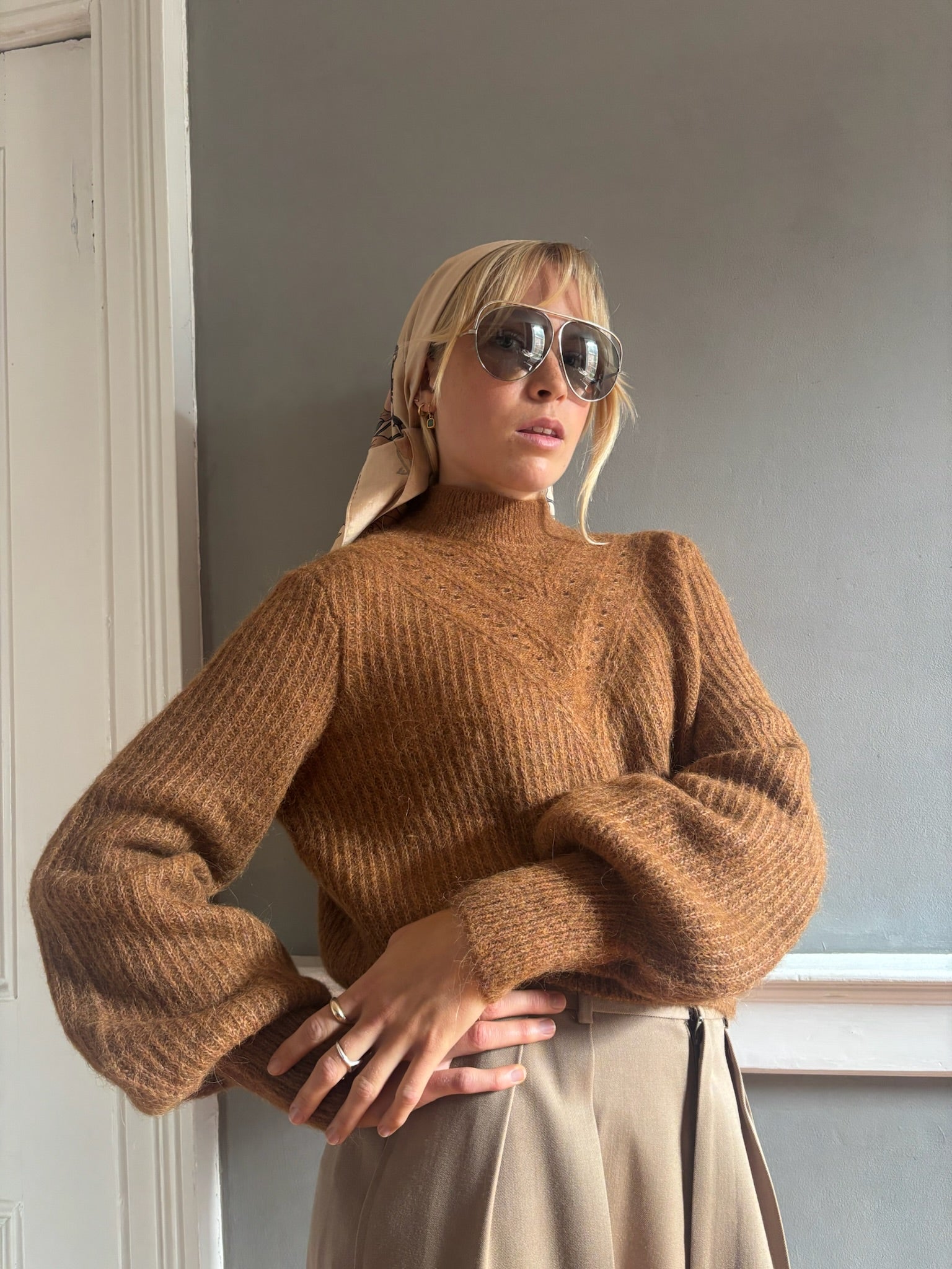 Pre-loved mohair mix knit