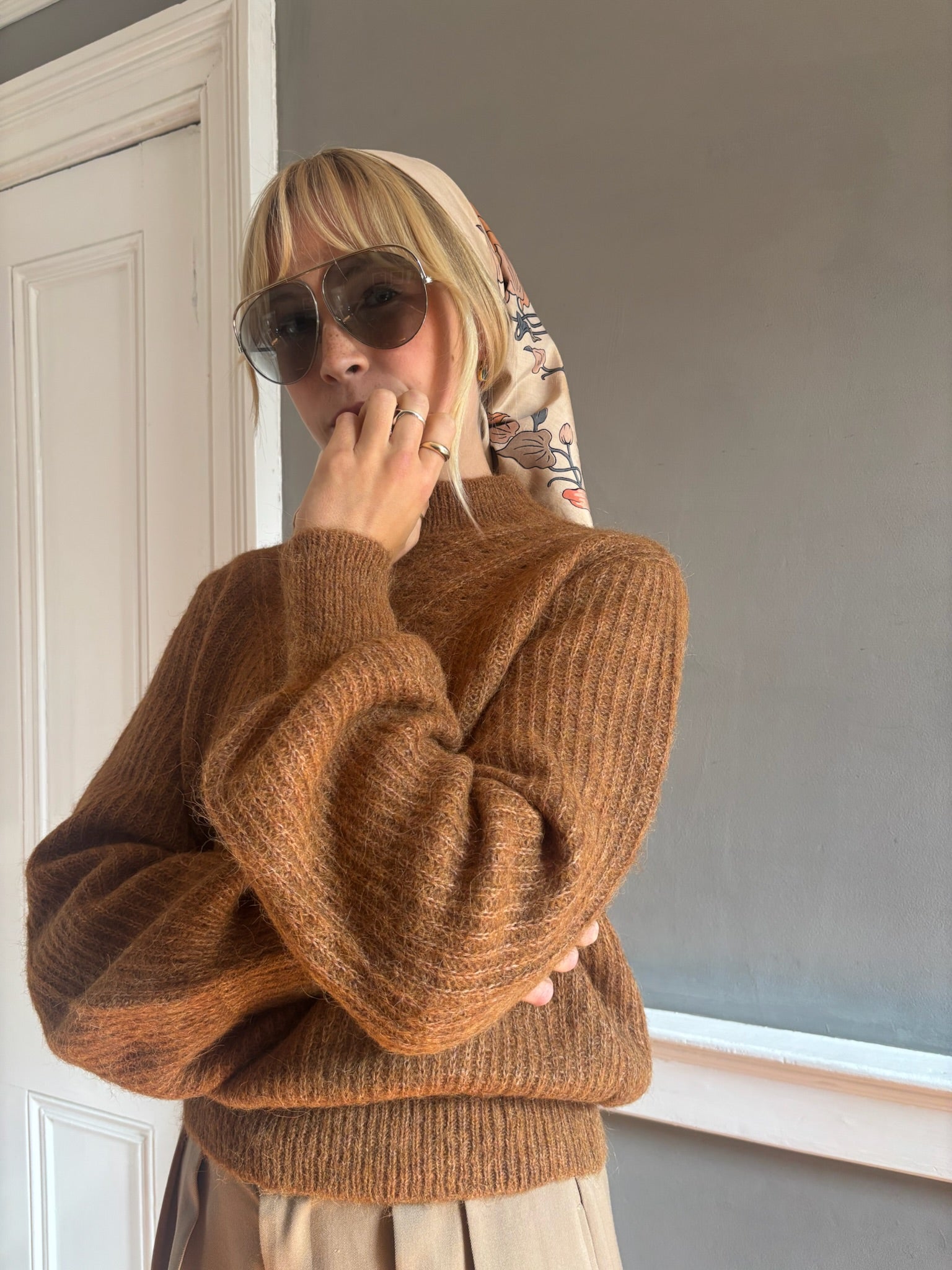 Pre-loved mohair mix knit
