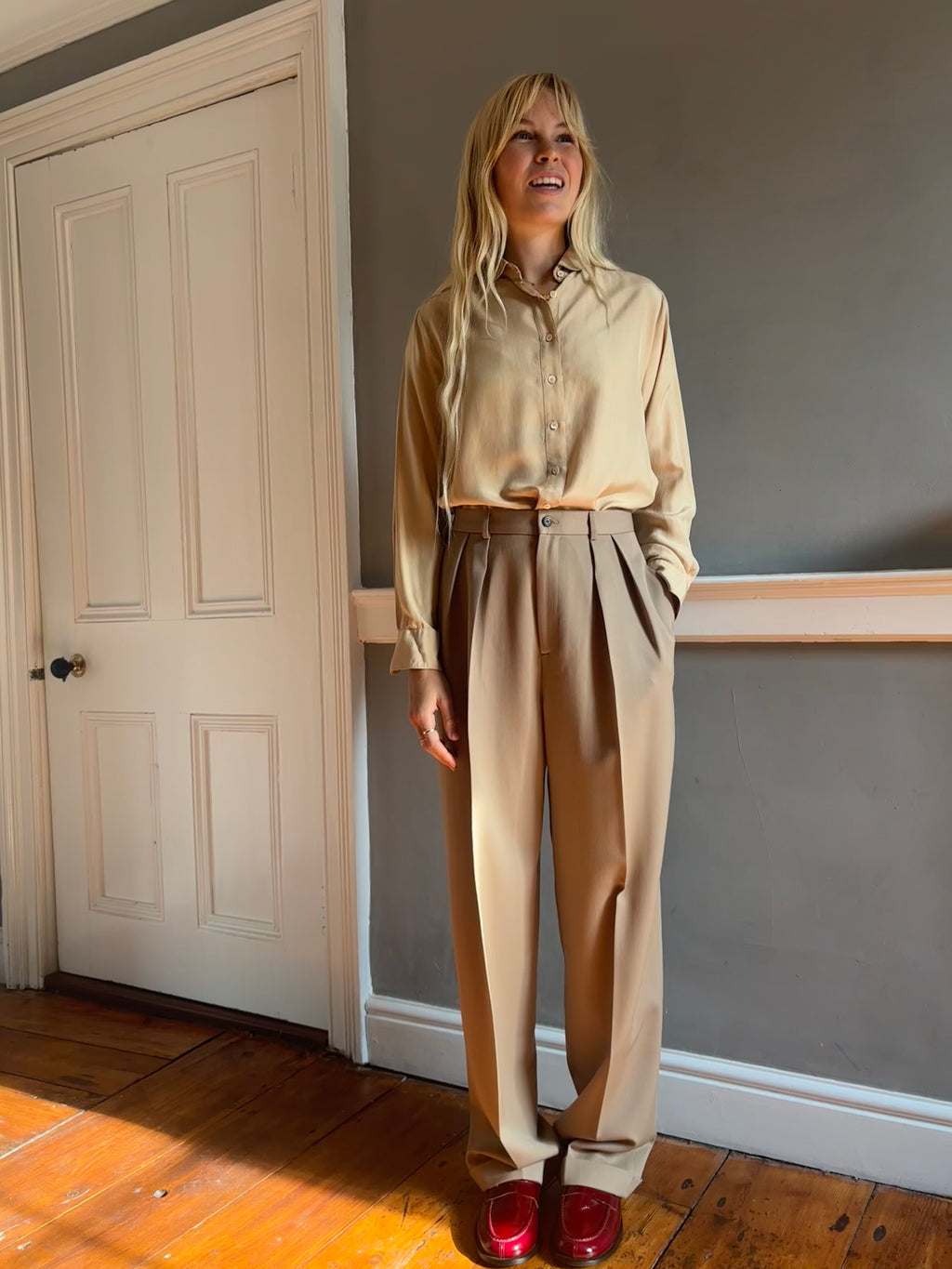 Vintage Ralph Lauren pleat front trousers