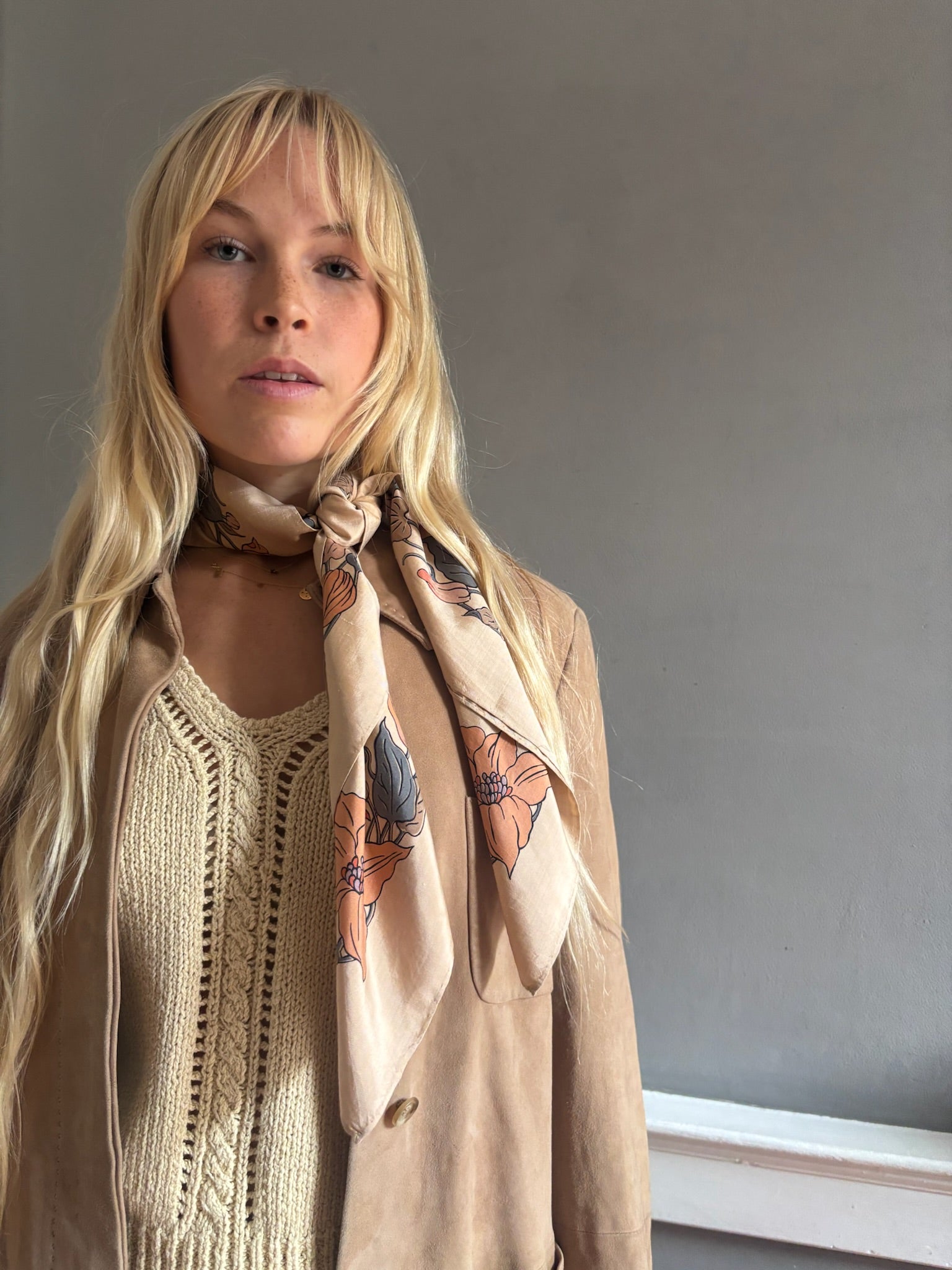 Vintage Maxmara soft suede jacket