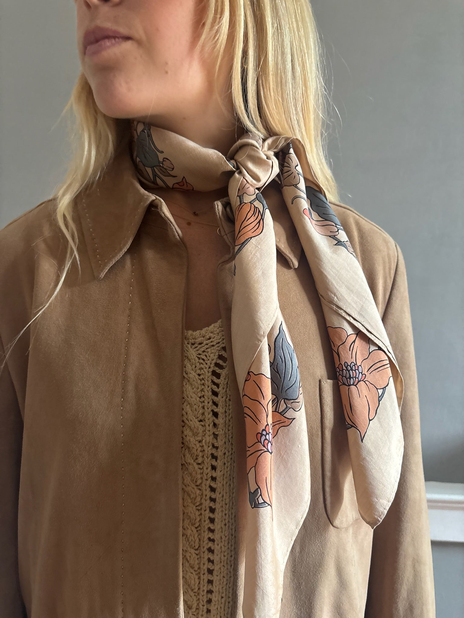 Vintage Maxmara soft suede jacket