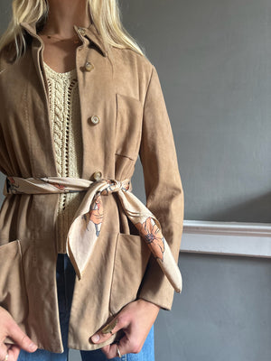 Vintage Maxmara soft suede jacket