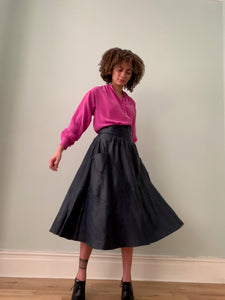 Vintage Yves Saint Laurent leather skirt
