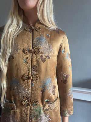 Vintage 1980's jacquard Chinese jacket