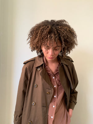 Vintage Burberry short trench coat