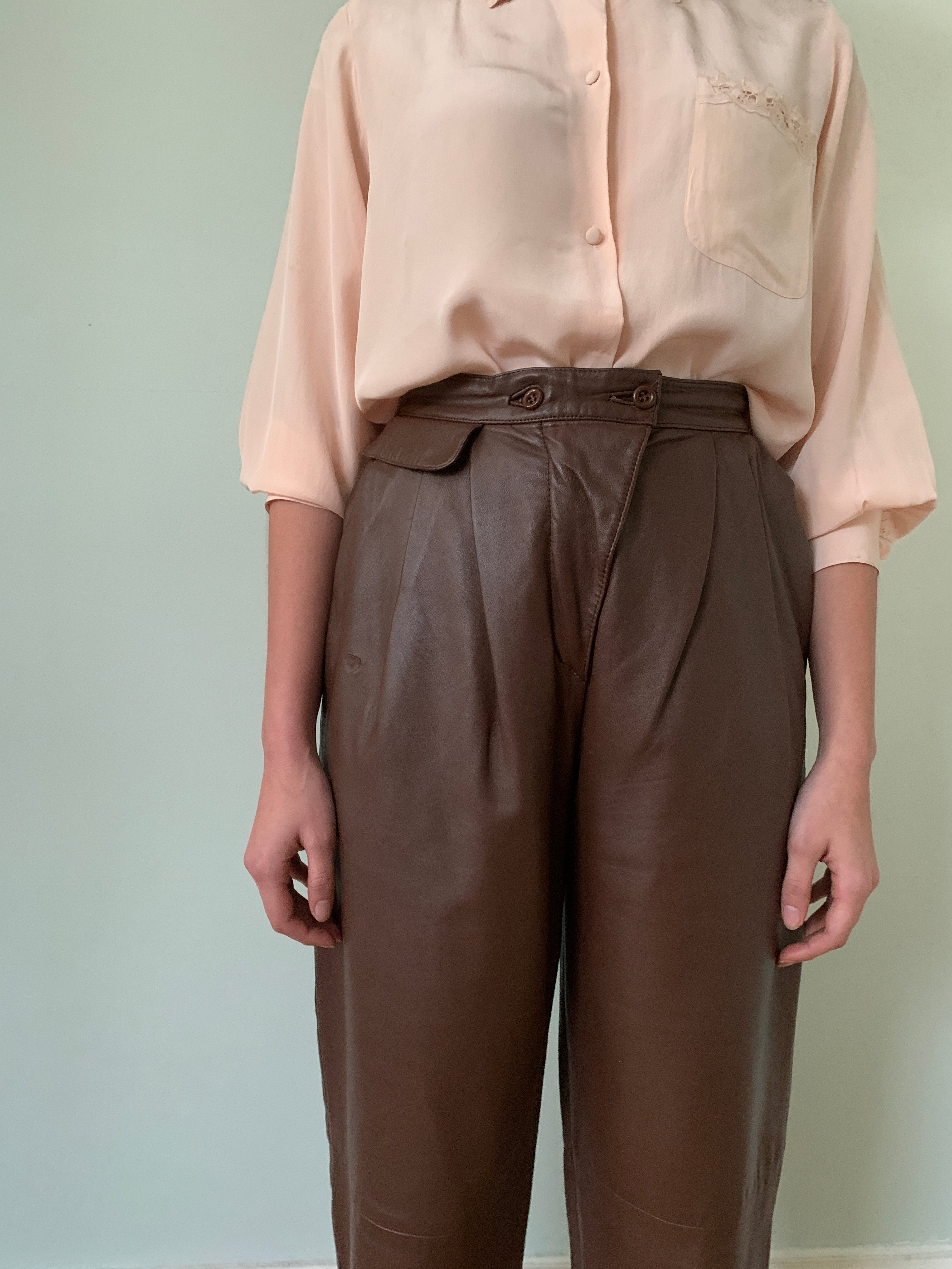 Vintage Louis London leather trousers