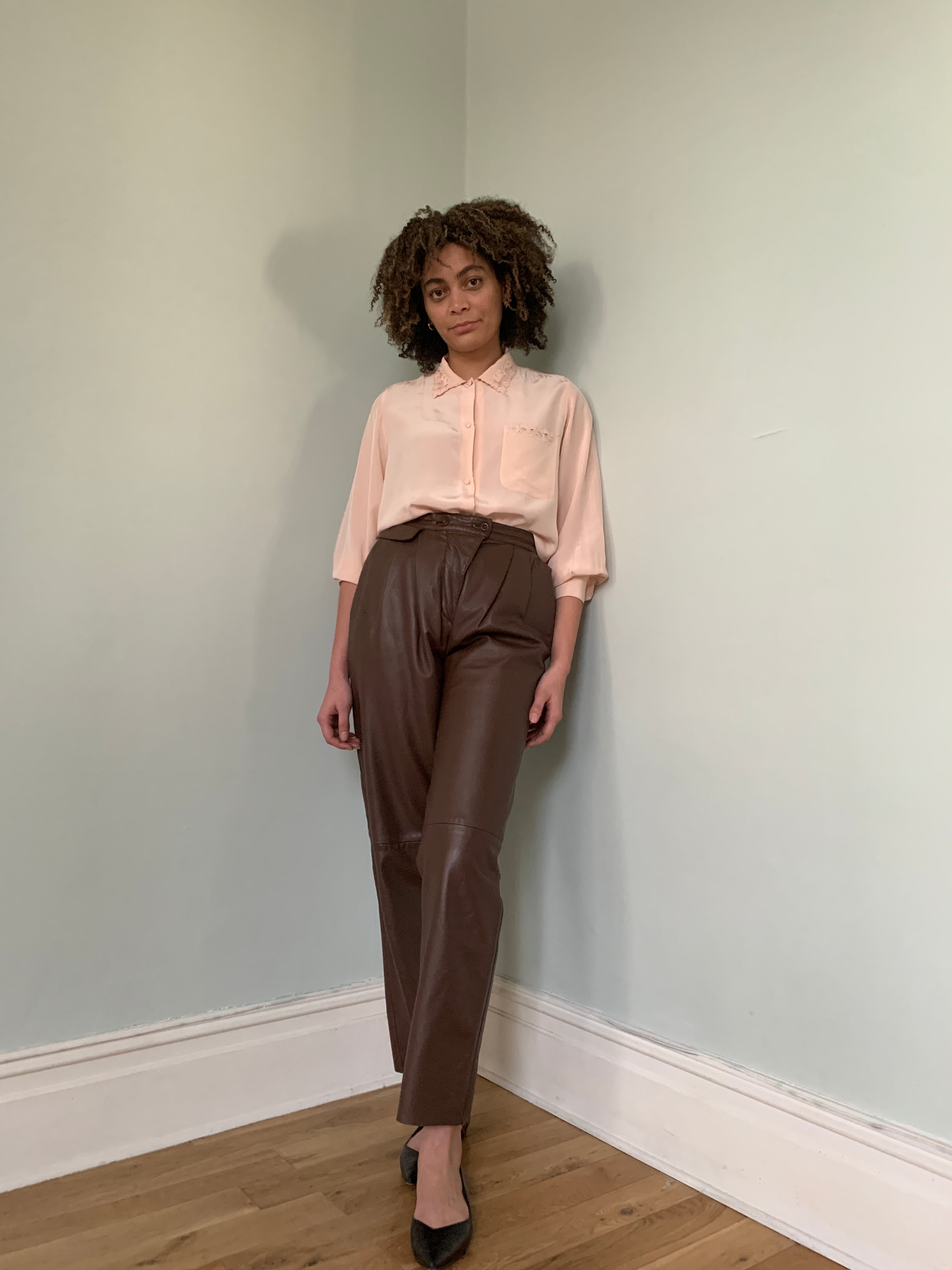 Vintage Louis London leather trousers