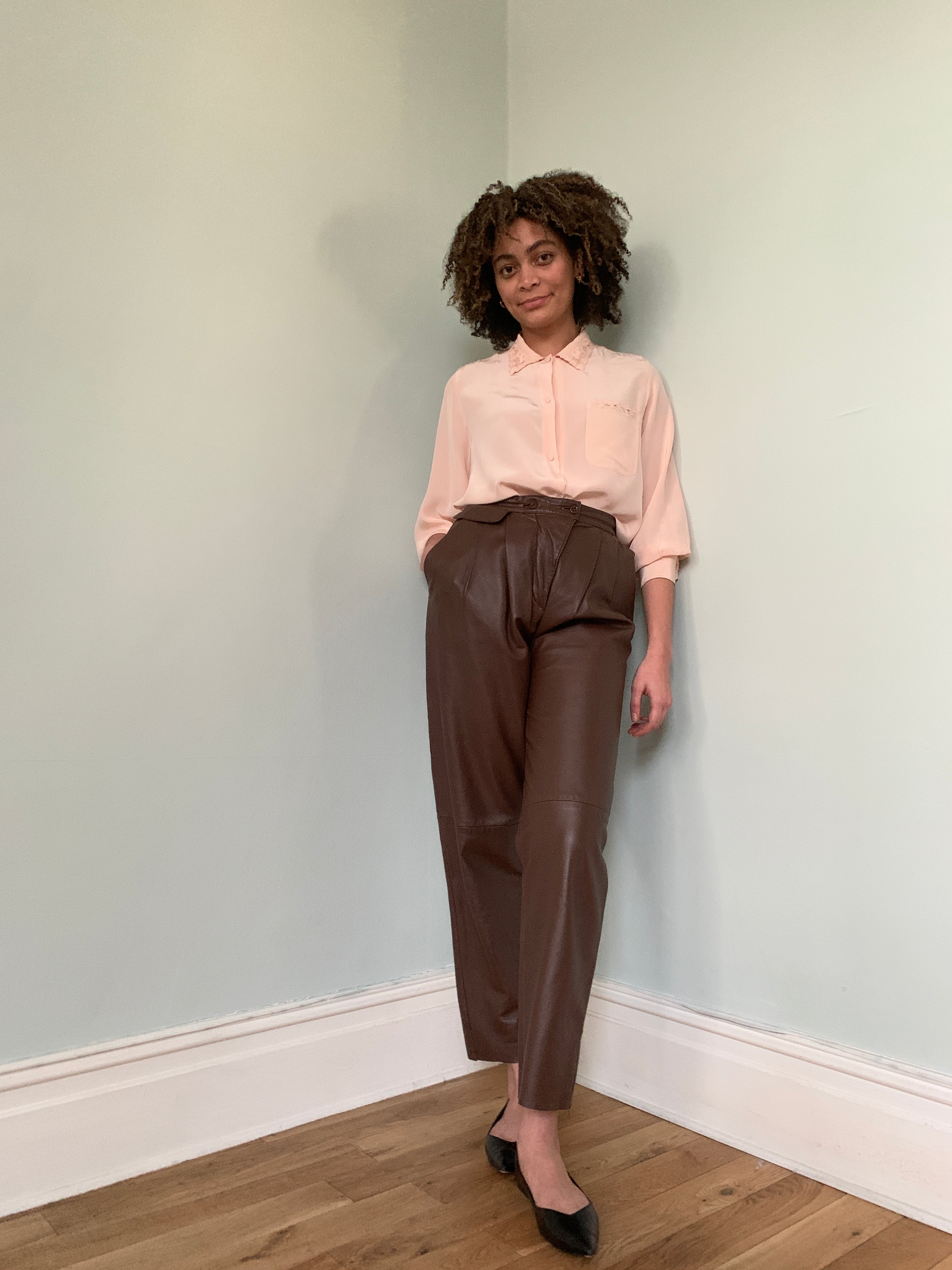 Vintage Louis London leather trousers