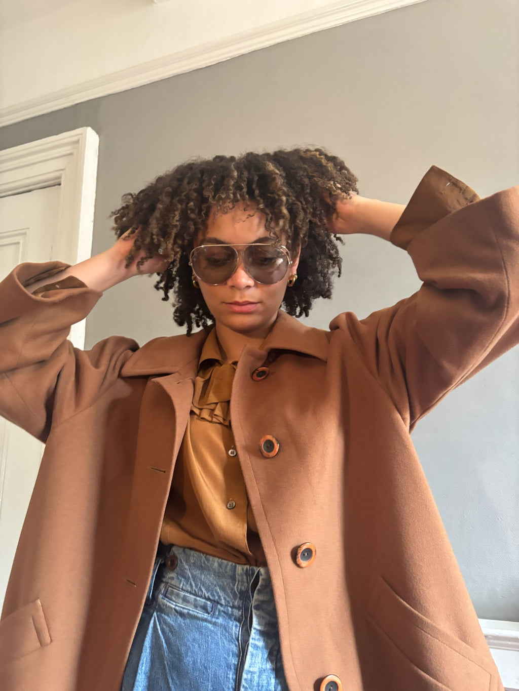 Vintage cashmere mix Aquascutum coat