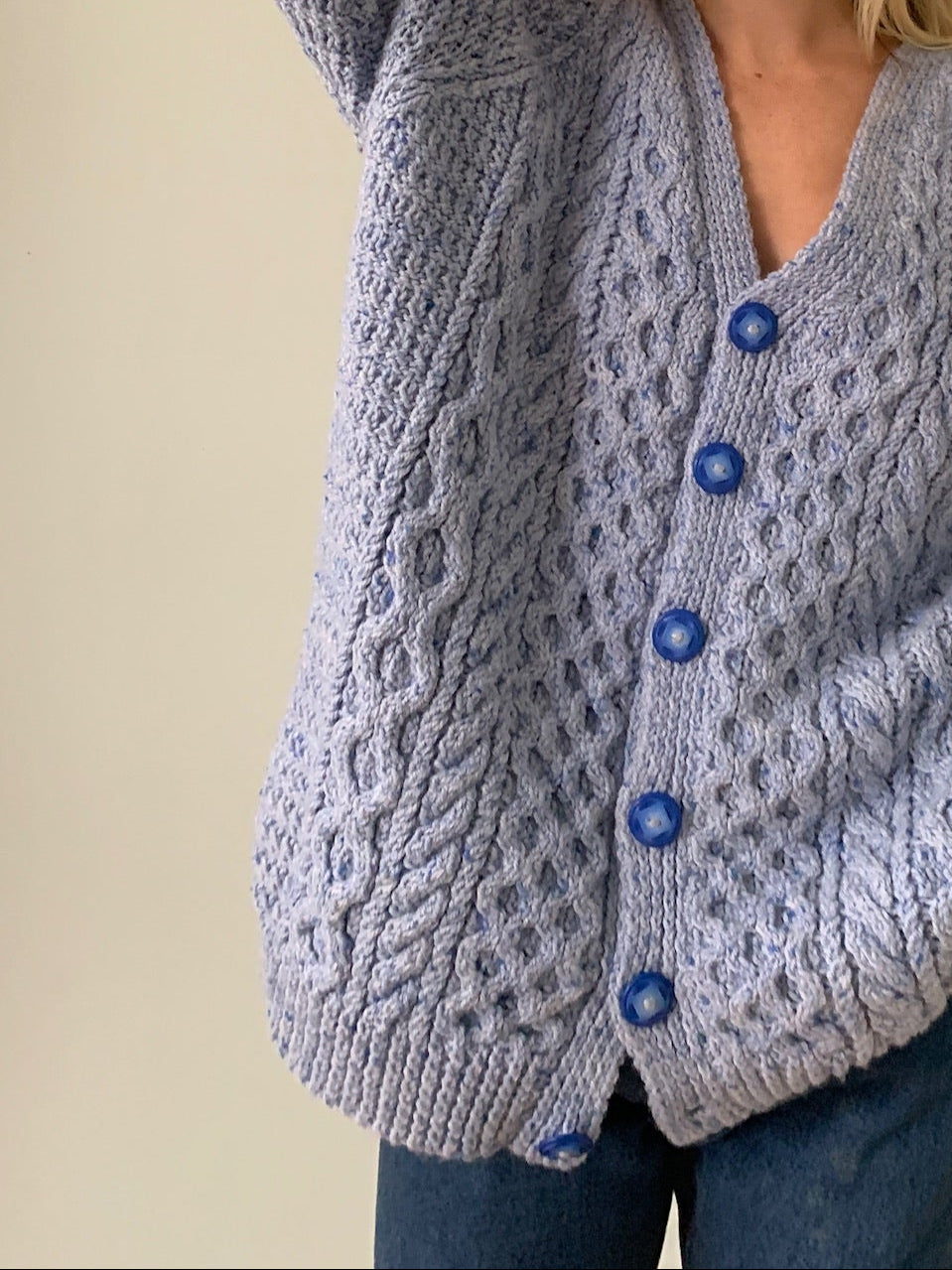 Vintage Aran knitted cardigan
