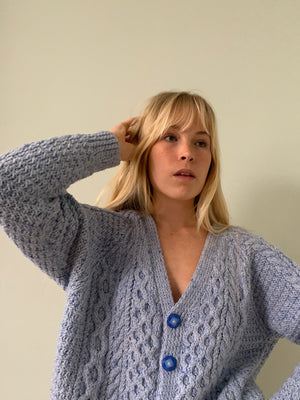 Vintage Aran knitted cardigan