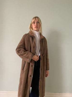 Vintage Shearling coat UK10-12