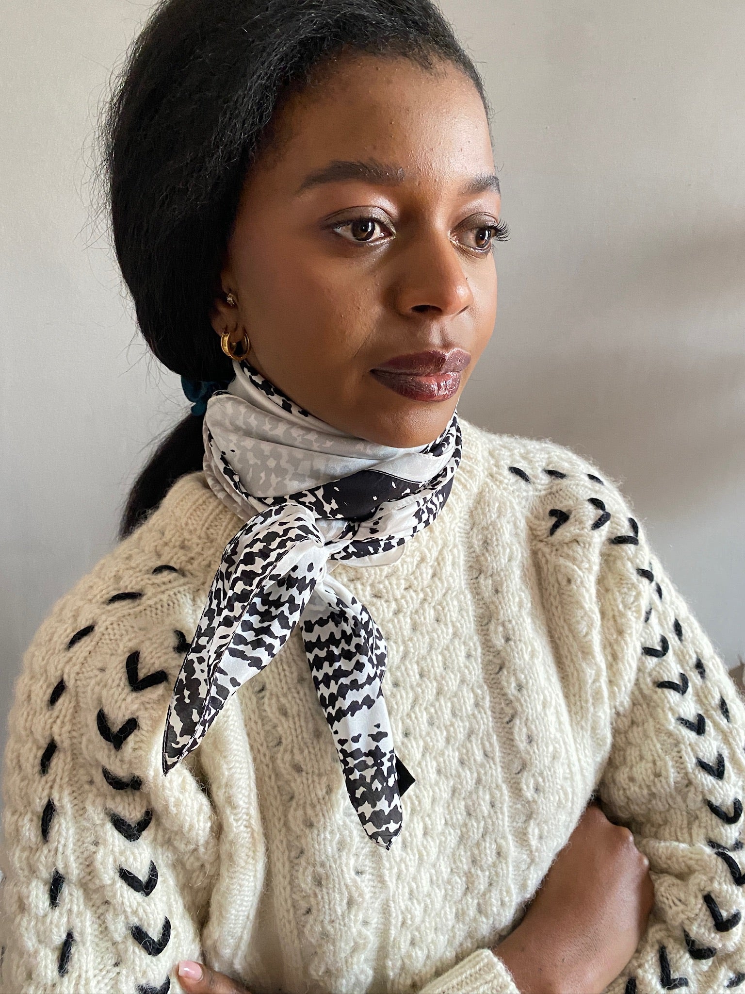 Limited edition hand cord work aran jumper 6