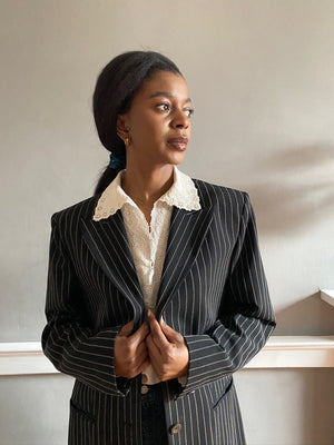 Vintage Mondi wool stripe jacket