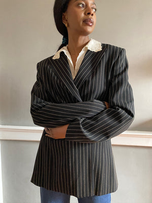 Vintage Mondi wool stripe jacket