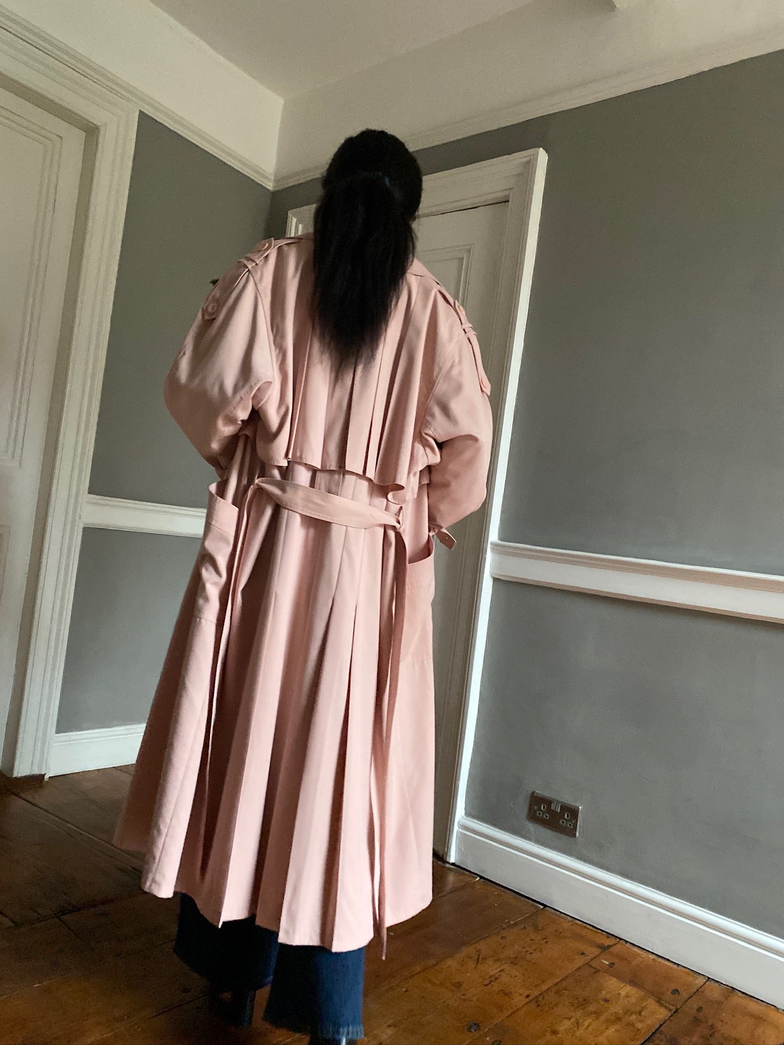 Vintage soft trench style coat