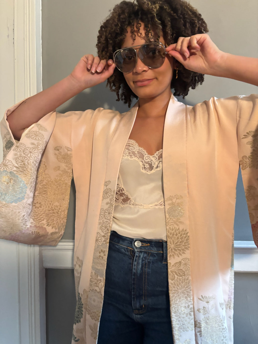Traditional vintage Haori Japanese Kimono