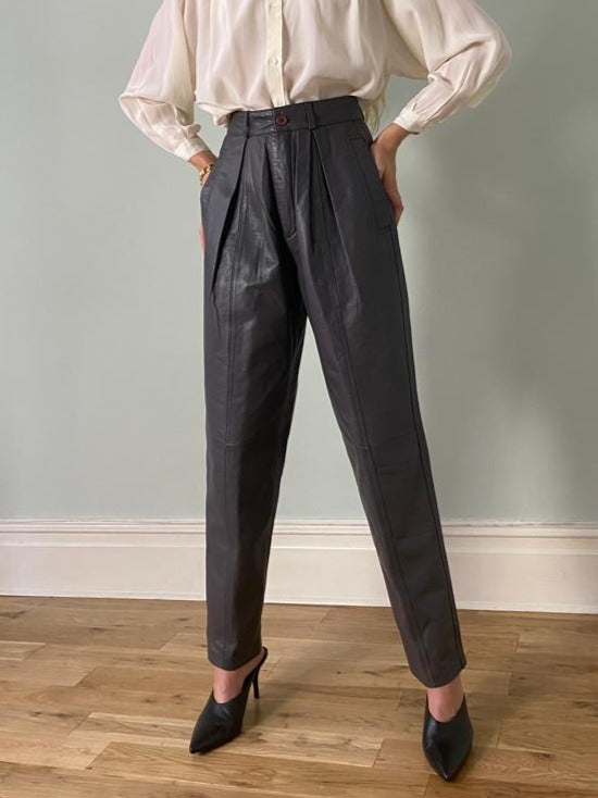 Vintage leather trousers by TOFFS