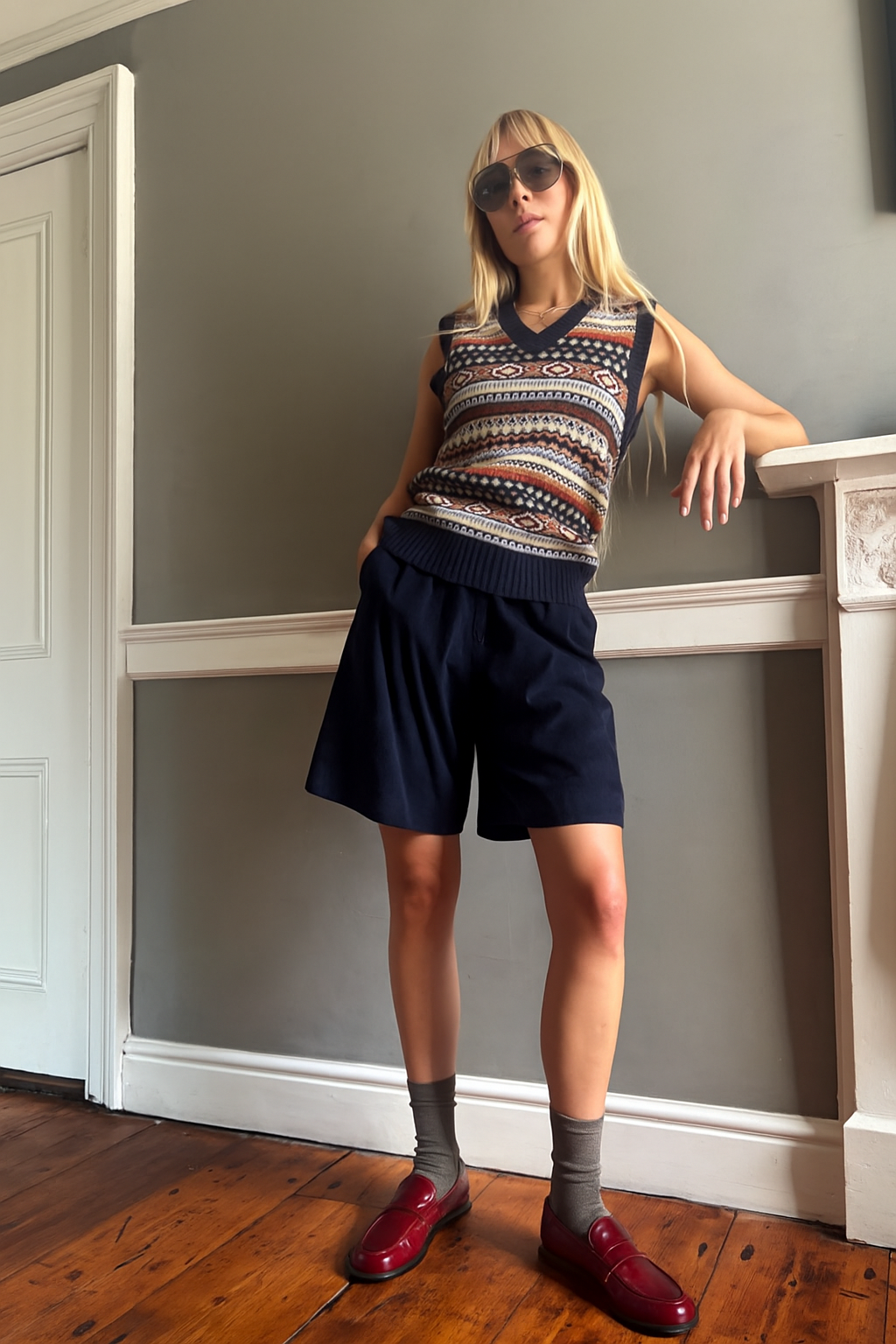Vintage Loewe suede shorts