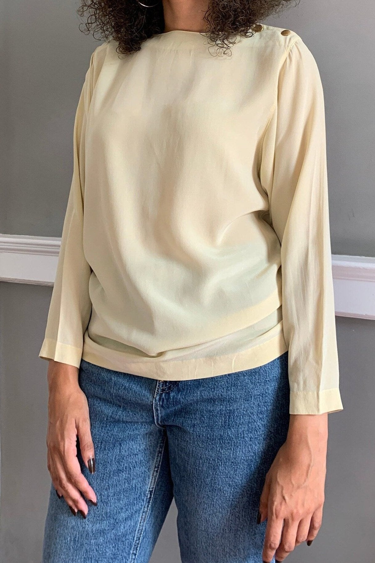 Guy Laroche silk blouse UK8-12